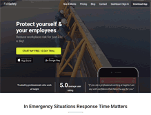 Tablet Screenshot of fallsafetyapp.com